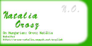natalia orosz business card